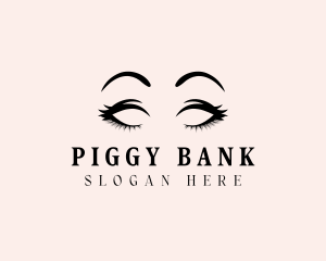 Beauty Eyelashes Makeup logo design