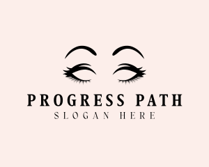 Beauty Eyelashes Makeup logo design