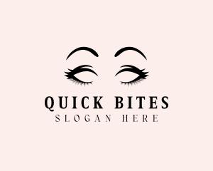 Beauty Eyelashes Makeup logo design