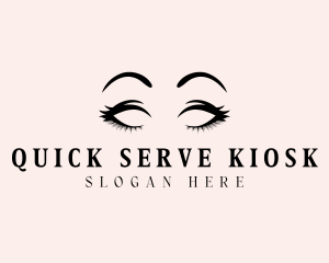 Beauty Eyelashes Makeup logo design