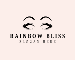 Beauty Eyelashes Makeup logo design