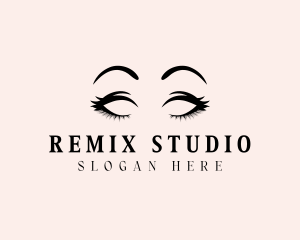 Beauty Eyelashes Makeup logo design