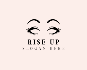 Beauty Eyelashes Makeup logo design