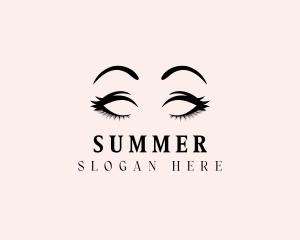 Beauty Eyelashes Makeup logo design