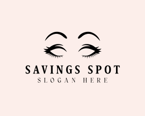 Beauty Eyelashes Makeup logo design