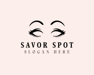 Beauty Eyelashes Makeup logo design