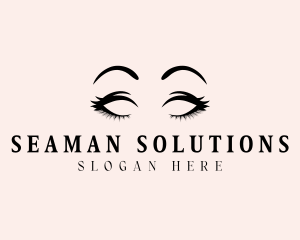 Beauty Eyelashes Makeup logo design