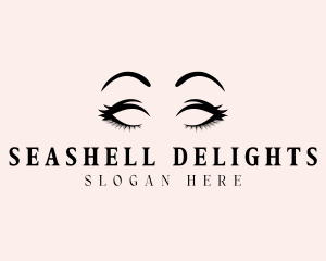 Beauty Eyelashes Makeup logo design