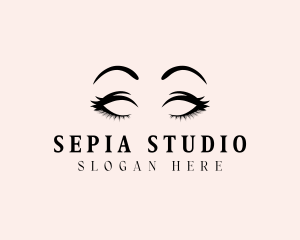 Beauty Eyelashes Makeup logo design