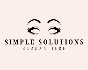 Beauty Eyelashes Makeup logo design