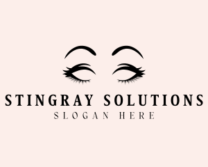 Beauty Eyelashes Makeup logo design