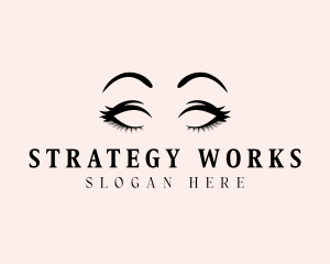 Beauty Eyelashes Makeup logo design