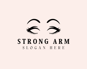 Beauty Eyelashes Makeup logo design