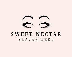 Beauty Eyelashes Makeup logo design