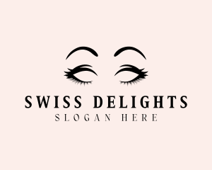 Beauty Eyelashes Makeup logo design