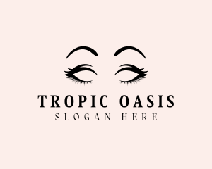 Beauty Eyelashes Makeup logo design