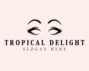 Beauty Eyelashes Makeup logo design