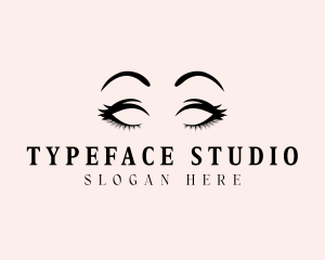 Beauty Eyelashes Makeup logo design