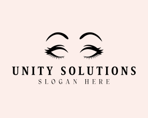 Beauty Eyelashes Makeup logo design