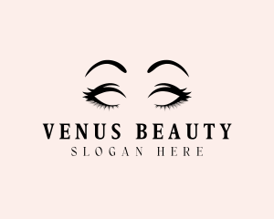 Beauty Eyelashes Makeup logo design