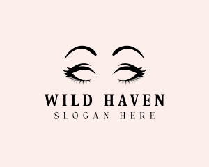 Beauty Eyelashes Makeup logo design