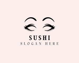 Beauty Eyelashes Makeup logo design