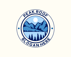 Mountain Peak Hiking logo design