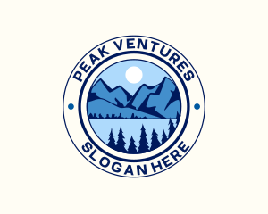 Mountain Peak Hiking logo design