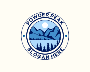 Mountain Peak Hiking logo design