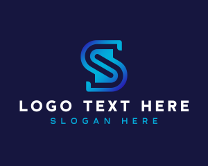 Accounting - Business Digital Letter S logo design