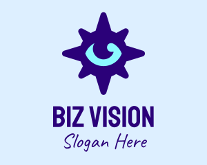 Eye Purple Compass logo design