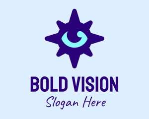 Eye Purple Compass logo design