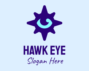 Eye Purple Compass logo design