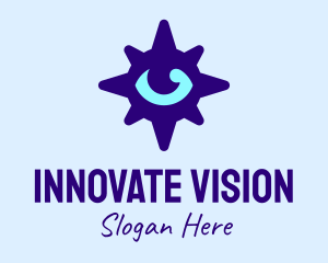 Eye Purple Compass logo design