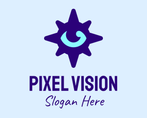 Eye Purple Compass logo design