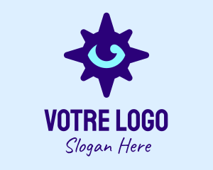 Locator - Eye Purple Compass logo design