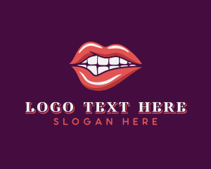 Bdsm - Erotic Lips Seduction logo design