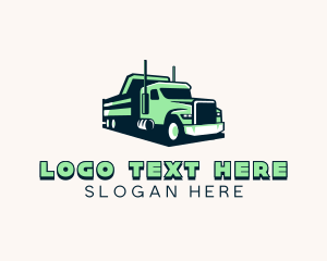 Trucking - Dump Truck Vehicle logo design