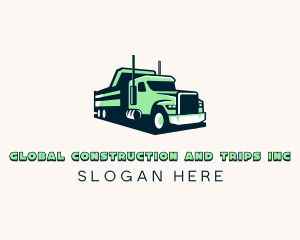 Dump Truck Vehicle Logo