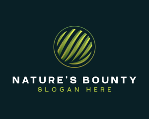 Nature Leaves Grass logo design