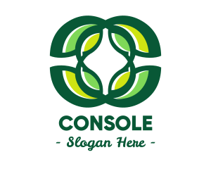 Eco Friendly - Green Organic Leaves logo design