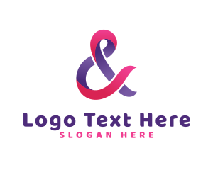Company - Playful Ampersand Symbol logo design
