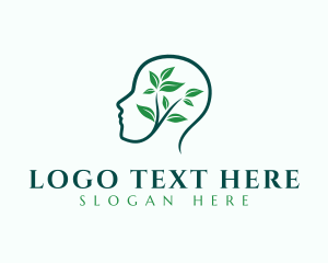 Psychology - Eco Human Plant logo design