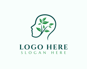 Therapist - Eco Human Plant logo design