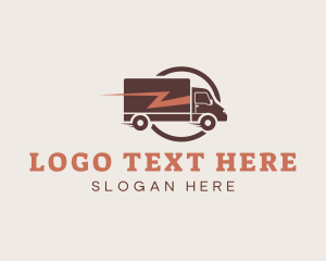 Trailer - Quick Delivery Truck logo design