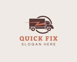 Quick Delivery Truck logo design