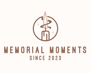 Commemoration - Candle Wax Flame logo design