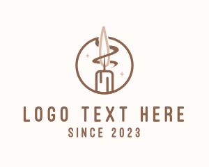 Vigil - Candle Wax Flame logo design