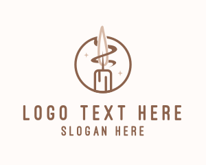 Candle Wax Flame Logo