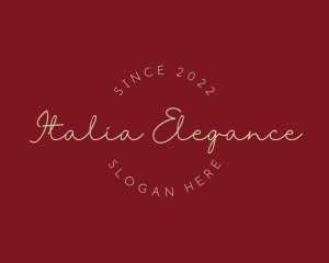 Cursive Elegant Business logo design